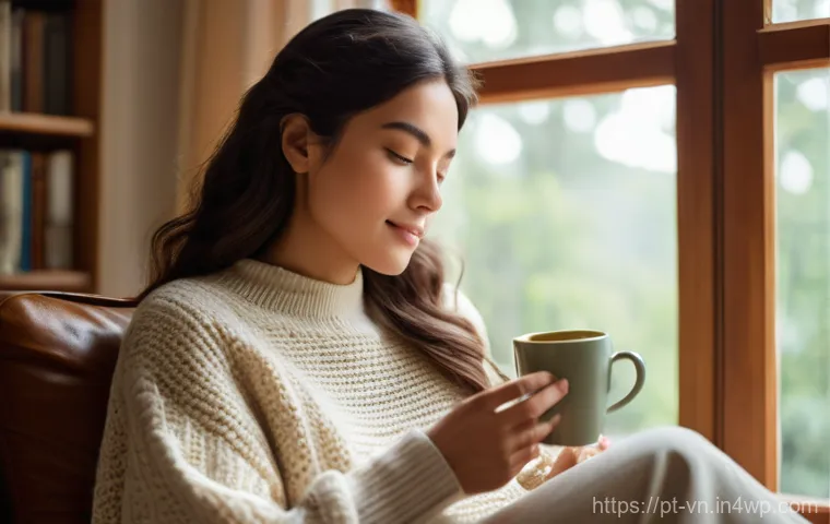 의식적 기술 사용의 다양한 접근법 - **Prompt: Peaceful Disconnection with a Book**
"A young woman, approximately 28 years old, with ...